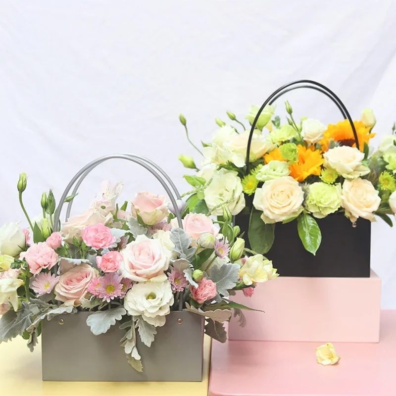 1 Pcs Flower Paper Boxes Bucke - Florist Supply Buckets 评论和价格