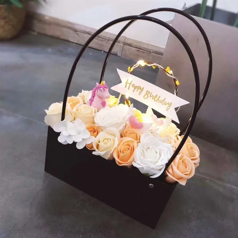 1 Pcs Flower Paper Boxes Bucke - Florist Supply Buckets 评论和价格