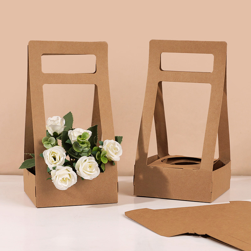 3/5Pcs Handheld Flower Box Kra - Flower Wrap Kraft 评论和价格