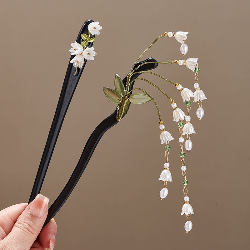 Wooden Flower Hairpin Vintage  - Supply Florist 评论和价格