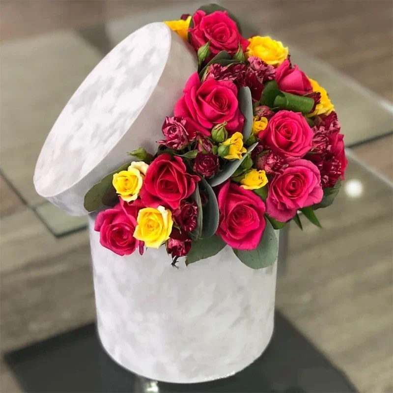 3Pcs/Set Round Shape Velvet Gi - Florist Supply Buckets 评论和价格