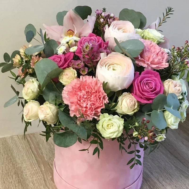 3Pcs/Set Round Shape Velvet Gi - Florist Supply Buckets 评论和价格