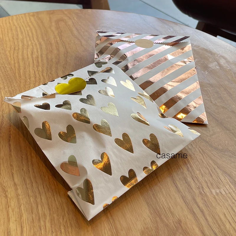 25pcs Kraft Paper Bags Candy B - Flower Wrap Kraft 评论和价格