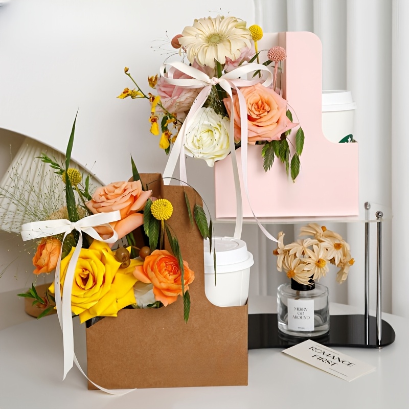 12pcs Pink Kraft Flower Gift B - Flower Wrap Kraft 评论和价格