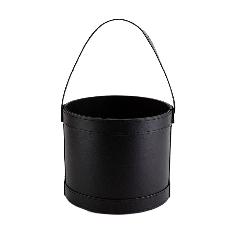 Portable Leather Round Gift Bo - Florist Supply Buckets 评论和价格