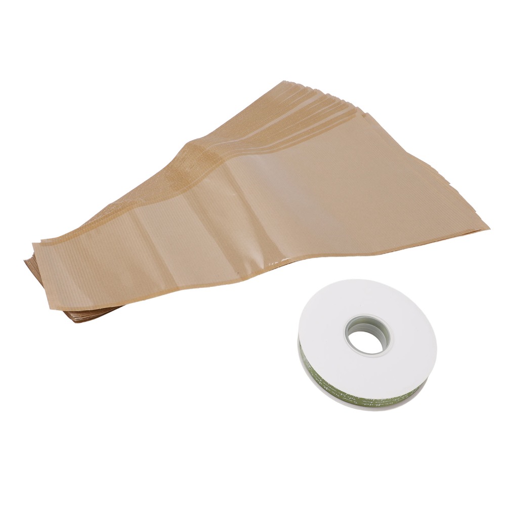 50Pcs Light coffee Flower Wrap - Flower Wrap Kraft 评论和价格