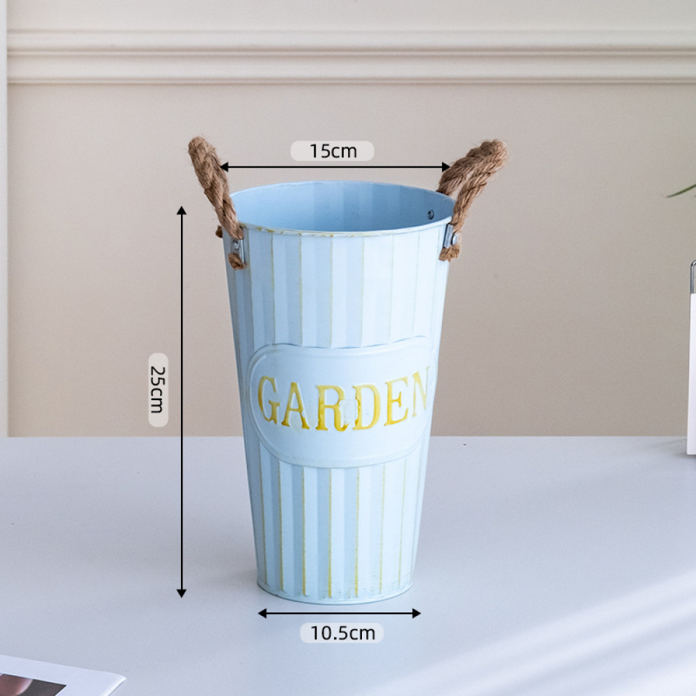 Pastoral Iron Plant Pot Decora - Florist Supply Buckets 评论和价格