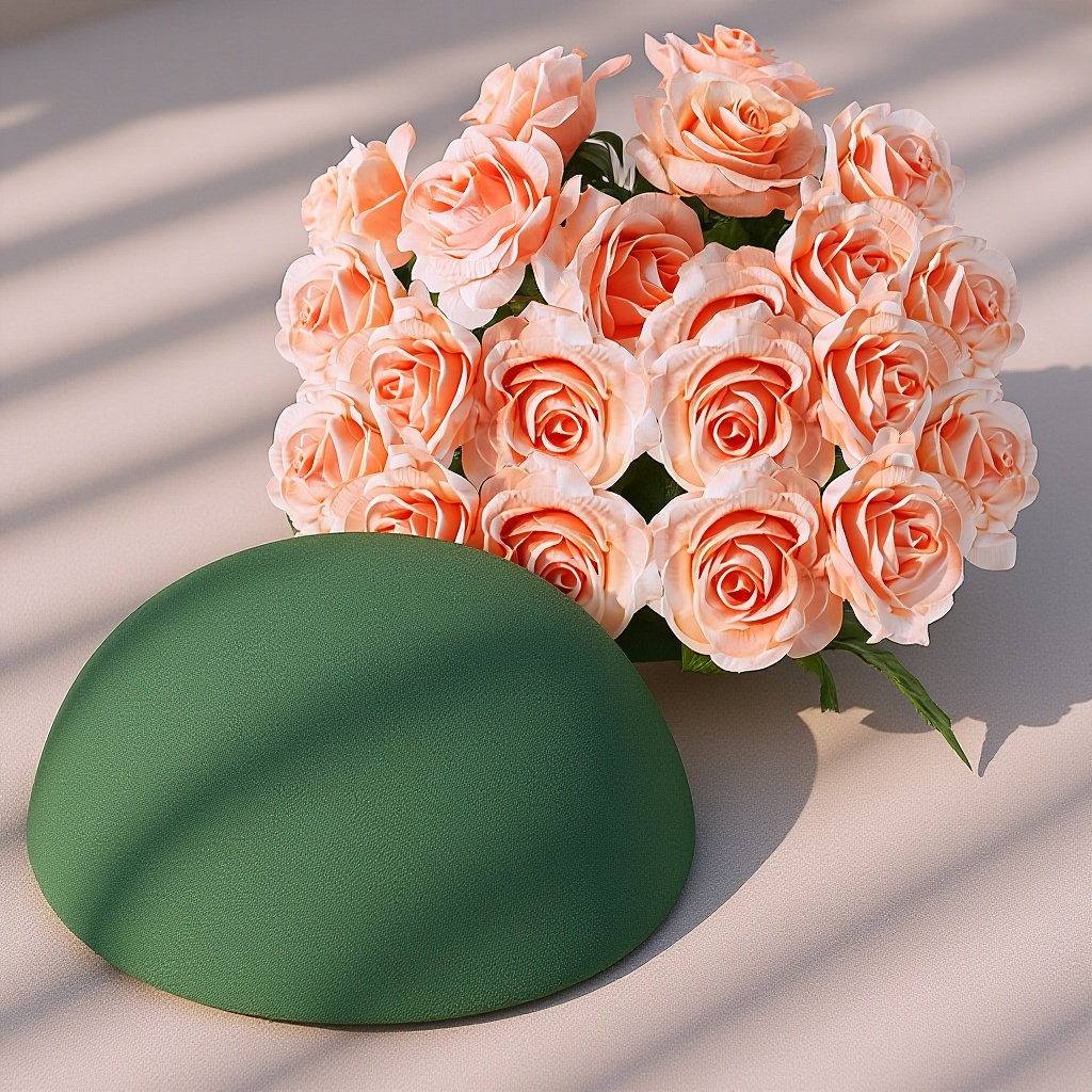 2Pcs Green Half Round Floral D - Floral Foam Oasis 评论和价格
