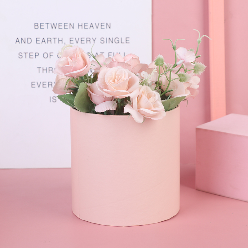 1PC Round Flower Paper Gift Bo - Florist Supply Buckets 评论和价格