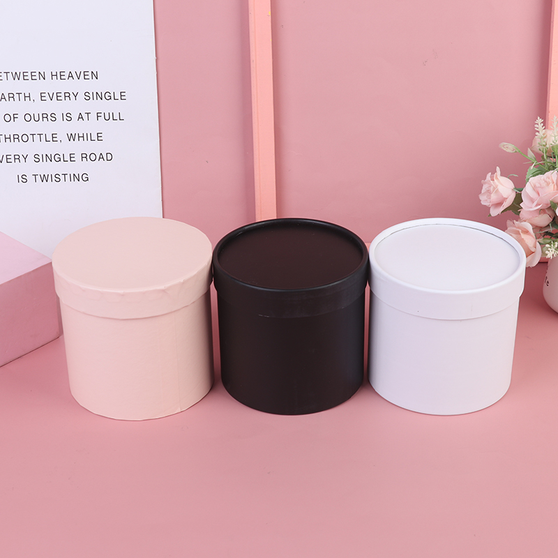 1PC Round Flower Paper Gift Bo - Florist Supply Buckets 评论和价格